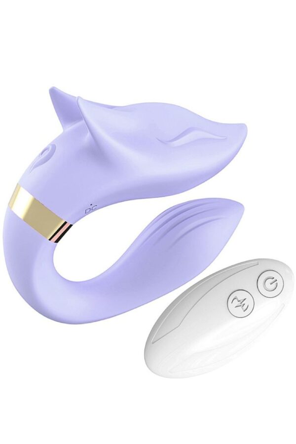 Vibrador de Casal com Formato de Lobo com controle Remoto - Image 3