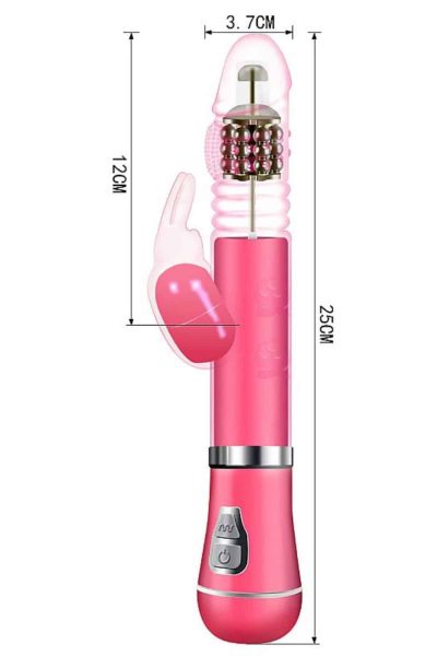 Vibrador Rotativo de Coelho com Vai e vem Recarregável com estimulador clitoriano 13 15304428155 vibrador rotativo de coelho com vai e vem recarregavel com estimulador clitoriano 02