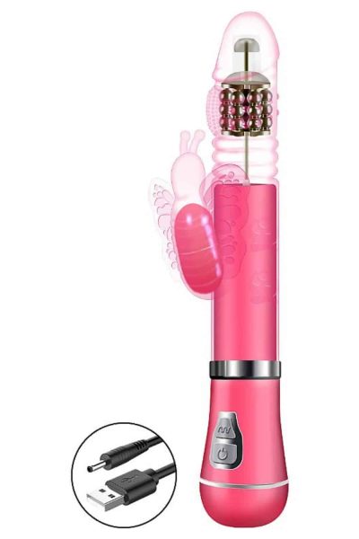 Vibrador Rotativo de Borboleta 9 Modos de vibração e 6 Velocidades de vai e vem - Recarregável 8 15304581563 vibrador rotativo de borboleta 9 modos de vibracao e 6 velocidades de vai e vem recarregave