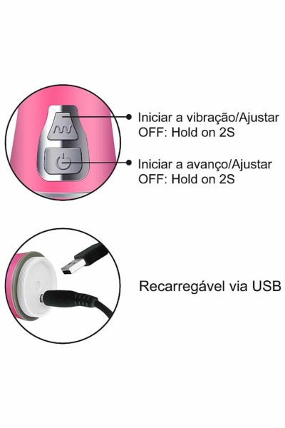 Vibrador Rotativo de Borboleta 9 Modos de vibração e 6 Velocidades de vai e vem - Recarregável 12 15304581659 vibrador rotativo de borboleta 9 modos de vibracao e 6 velocidades de vai e vem recarregave