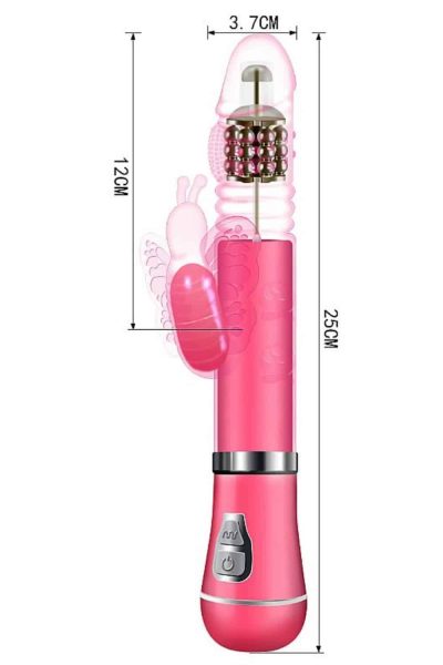 Vibrador Rotativo de Borboleta 9 Modos de vibração e 6 Velocidades de vai e vem - Recarregável 10 15304581671 vibrador rotativo de borboleta 9 modos de vibracao e 6 velocidades de vai e vem recarregave