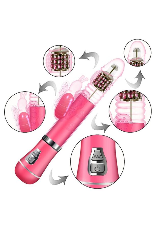 Vibrador Rotativo de Borboleta 9 Modos de vibração e 6 Velocidades de vai e vem - Recarregável - Image 5