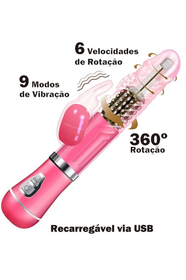 Vibrador Rotativo de Coelho - Recarregável - Image 7