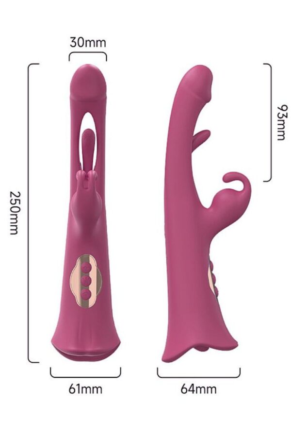 Vibrador de Ponto G e clitóris com Boca Dedilhar Slap Tease Park - S-Hande - Image 4