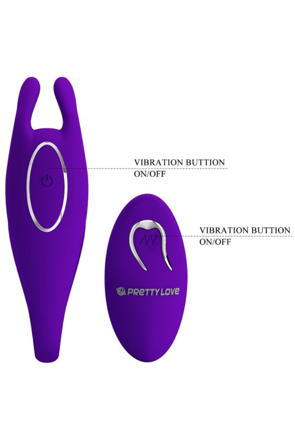 Pretty love bill - Vibrador para casal recarregável com 12 modos de vibrações e controle remoto sem fio - Image 5