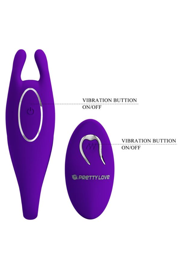 Pretty love bill - Vibrador para casal recarregável com 12 modos de vibrações e controle remoto sem fio - Image 6