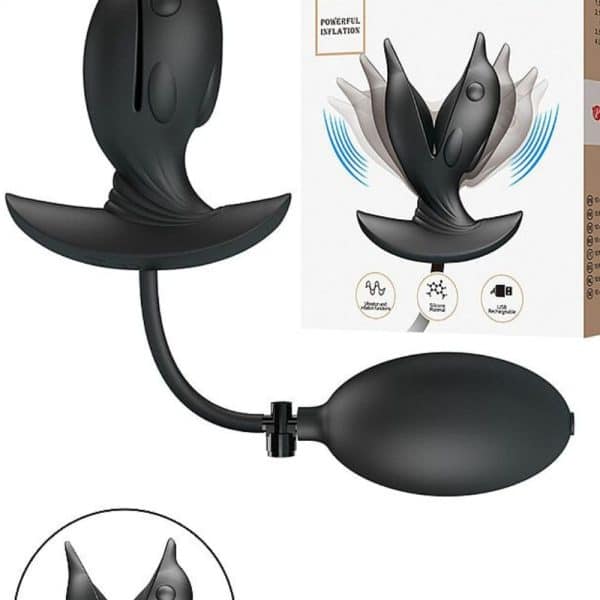 Plug Anal Inflável com Vibrador Hanson - Pretty Love