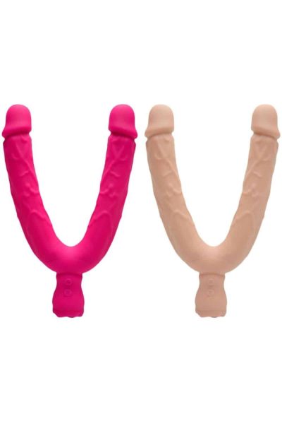 Pênis Duplo Com Vibro Flexible Alwup 26x3,5cm 11 15306384605 penis duplo com vibro flexible alwup 02