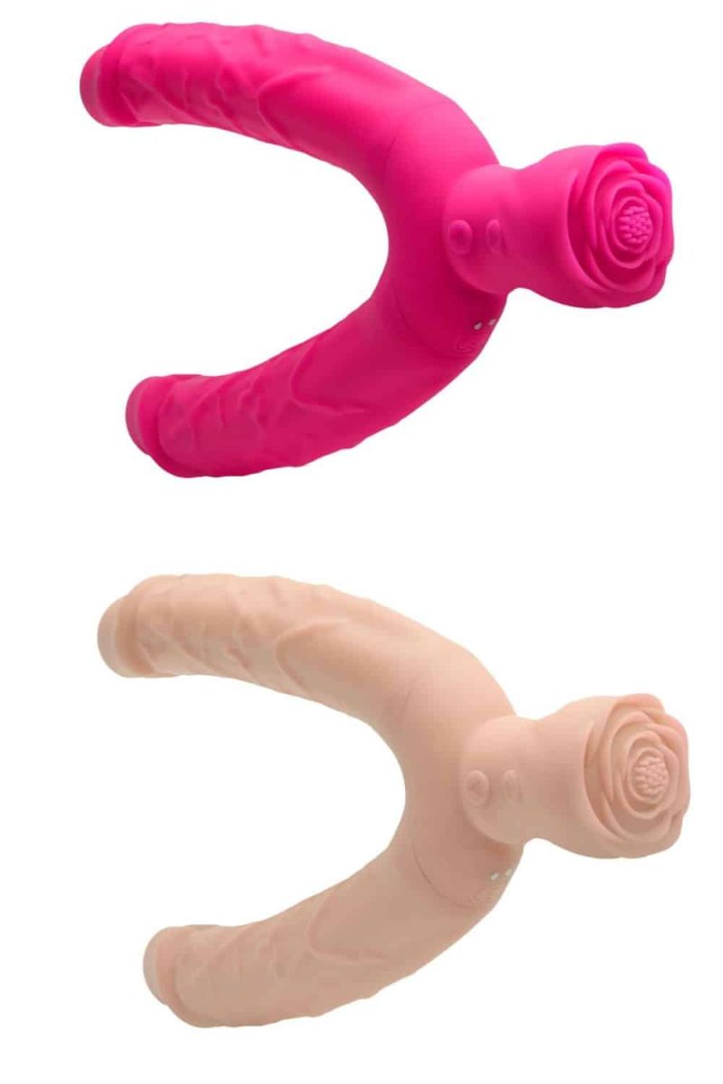 Pênis Duplo Com Vibro Flexible Alwup - Imagem 4