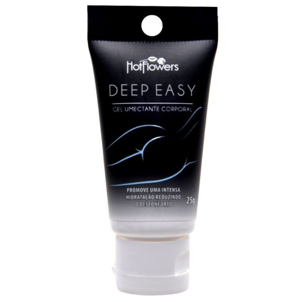 Deep Easy Lubrificante Anestésico anal Bisnaga Preta 25G Hot Flowers