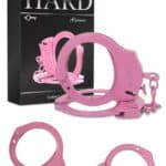 Algema de Metal na cor rosa com Par de Chaves Hard