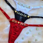 Calcinha fio personalizavel toda em renda