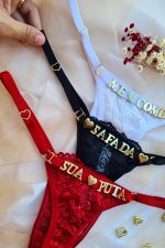Calcinha fio personalizavel toda em renda - Imagem 2