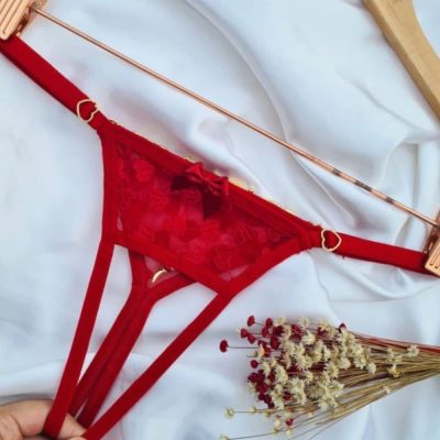 Alternative view of Calcinha personalizavel fio secretária Vermelho