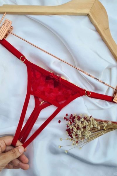 Calcinha personalizavel fio secretária Vermelho 3 15312786644 fps03 04 2