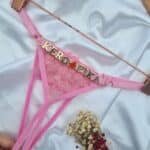 Calcinha personalizavel fio secretária Rosa hera