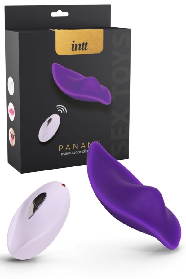 Paname Vibrador de Calcinha roxo com 12 Vibrações em Silicone Intt