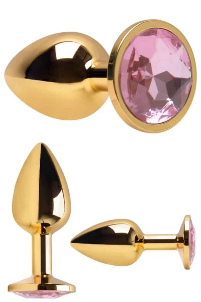 Plug Anal Pequeno Cônico Dourado 7 X 2,8cm 8 15320203041 plug anal pequenoequeno conico dourado 7 x 2 8cm 04