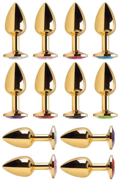 Plug Anal Pequeno Cônico Dourado 7 X 2,8cm 6 15320203045 plug anal pequenoequeno conico dourado 7 x 2 8cm 01