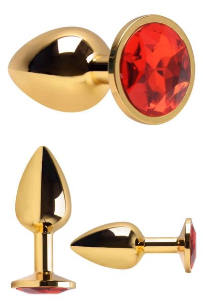 Plug Anal Pequeno Cônico Dourado 7 X 2,8cm 7 15320203049 plug anal pequenoequeno conico dourado 7 x 2 8cm 02