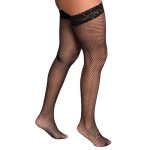 Meia Arrastão 7/8 preta Perrutextil