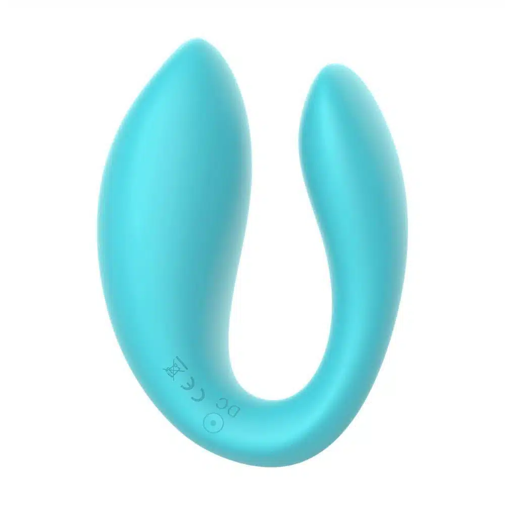 Vibrador de Casal Sincronia Azul  Intt Cosméticos  Imagem 2