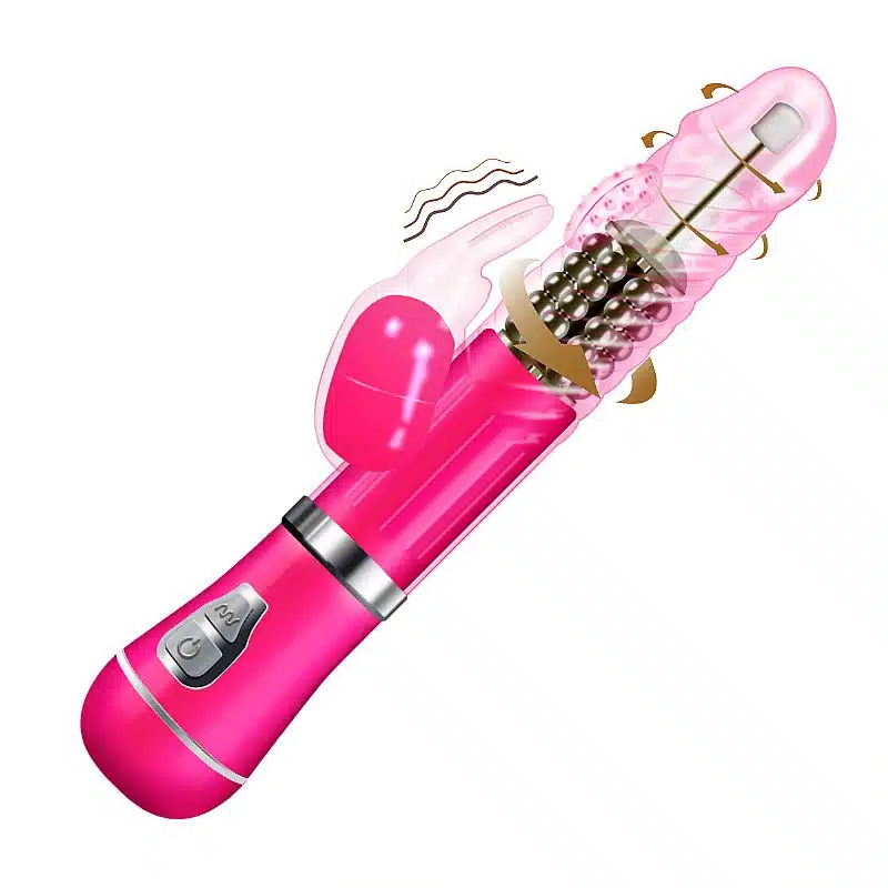Vibrador Rotativo de Coelho 9 Modos de vibração e 6 Velocidades de Rotação  À Pilha  Imagem 5
