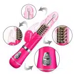 Vibrador Rotativo de Coelho 9 Modos de vibração e 6 Velocidades de Rotação - À Pilha - Imagem 7