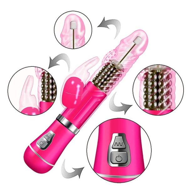 Vibrador Rotativo de Coelho 9 Modos de vibração e 6 Velocidades de Rotação - À Pilha - Imagem 7