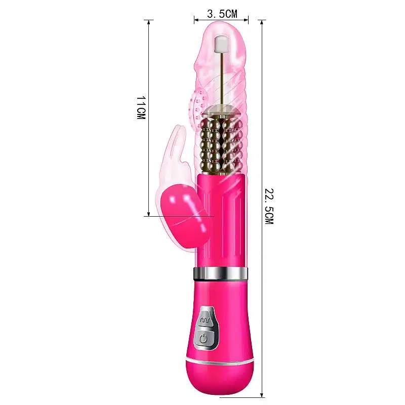 Vibrador Rotativo de Coelho 9 Modos de vibração e 6 Velocidades de Rotação  À Pilha  Imagem 8