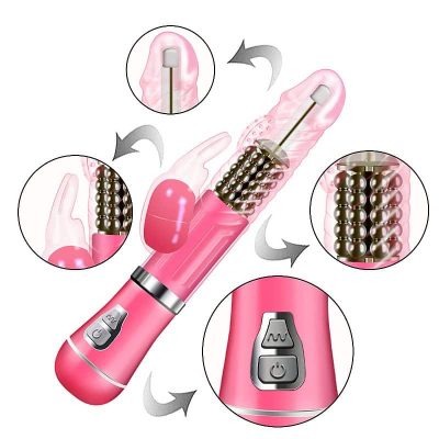 Vibrador Rotativo de Coelho - Recarregável 12 27350 4
