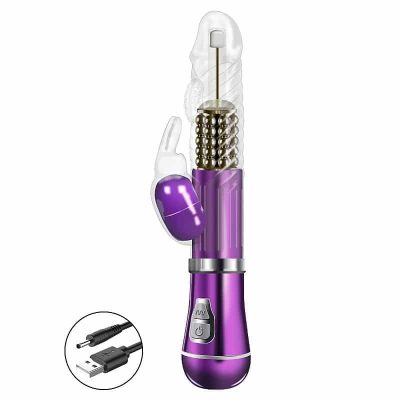 Vibrador Rotativo Coelho Cromado Recarregável – 9 Vibrações e 6 Velocidades 9 27362 4