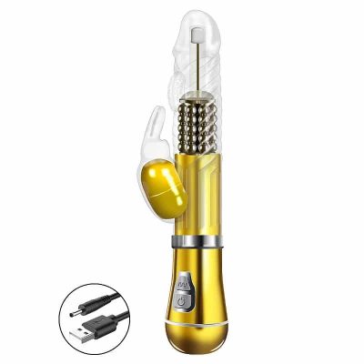 Vibrador Rotativo Coelho Cromado Recarregável – 9 Vibrações e 6 Velocidades 10 27363 4