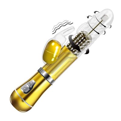 Vibrador Rotativo Coelho Cromado Recarregável – 9 Vibrações e 6 Velocidades 12 27364 4