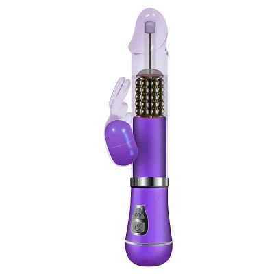Vibrador Rotativo e estimulador de ponto G de Coelho á Pilha 12 27383 4