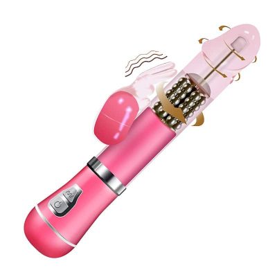Vibrador Rotativo e estimulador de ponto G de Coelho á Pilha 10 27384 4