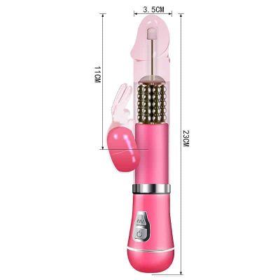 Vibrador Rotativo e estimulador de ponto G de Coelho á Pilha 14 27387 4
