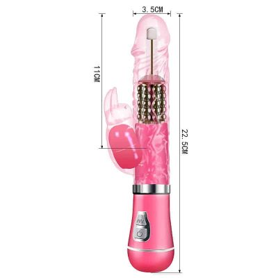 Vibrador Rotativo com Textura Recarregável 9 Modos de vibração e 6 Velocidades de Rotação 17 27407 4