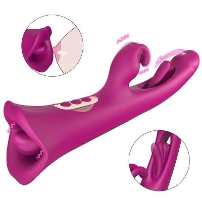 Vibrador de Ponto G e clitóris com Boca Dedilhar Slap Tease Park - S-Hande 13 27456 4