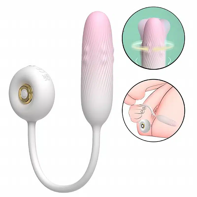Vibrador Bullet Rotativo Tangle Toy 9 modos de vibração