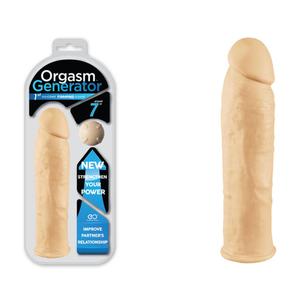 Capa Peniana Vibratória em Silicone Orgasm Generator - 17,5 cm