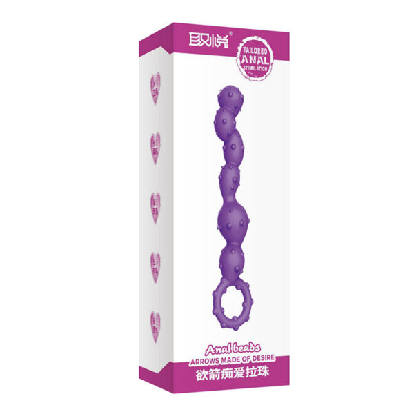 Plug Anal com textura Anal Beads -15cm