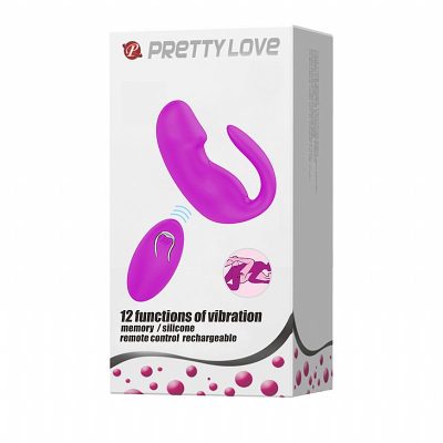 Vibrador para casal recarregável em silicone com 12 modos de vibração e controle remoto sem fio - Pretty love tiffany 9 7768 4