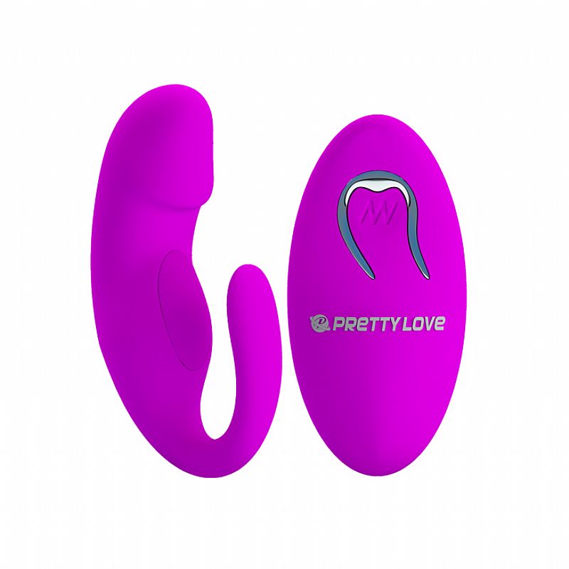 Vibrador para casal recarregável em silicone com 12 modos de vibração e controle remoto sem fio - Pretty love tiffany 1 Vibrador para casal recarregável em silicone com 12 modos de vibração e controle remoto sem fio - Pretty love tiffany