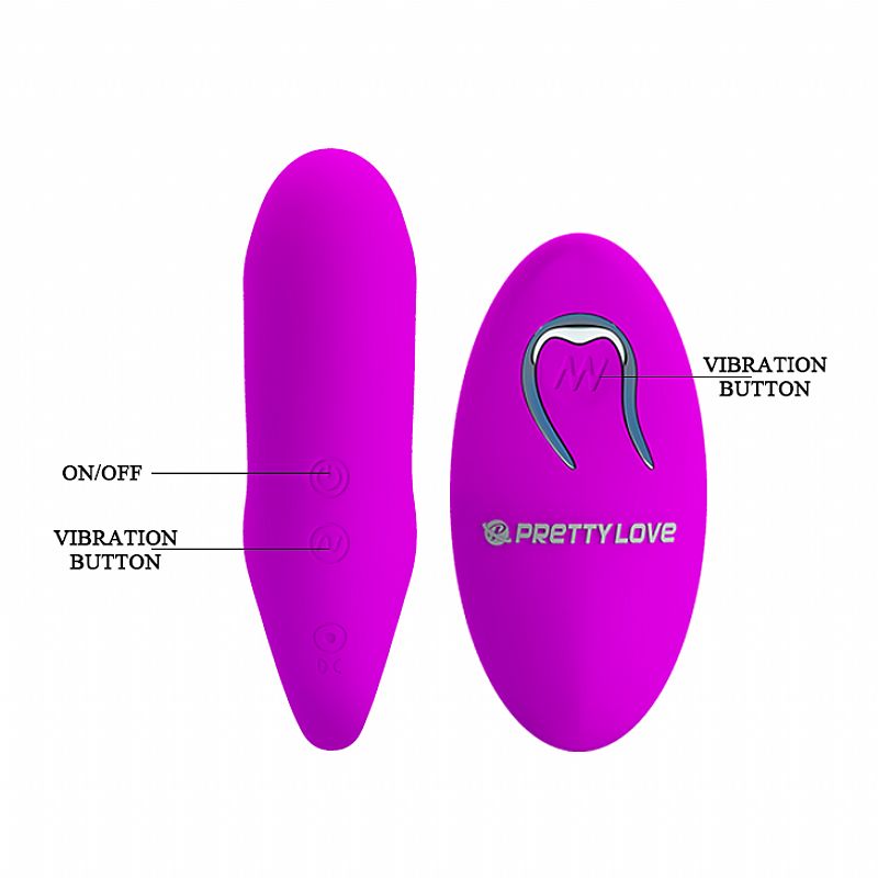 Vibrador para casal recarregável em silicone com 12 modos de vibração e controle remoto sem fio - Pretty love tiffany 4 Vibrador para casal recarregável em silicone com 12 modos de vibração e controle remoto sem fio - Pretty love tiffany - Imagem 4