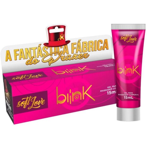 Blink Gel lubrificante Conforto Anal Piscadinha 15Ml Soft Love