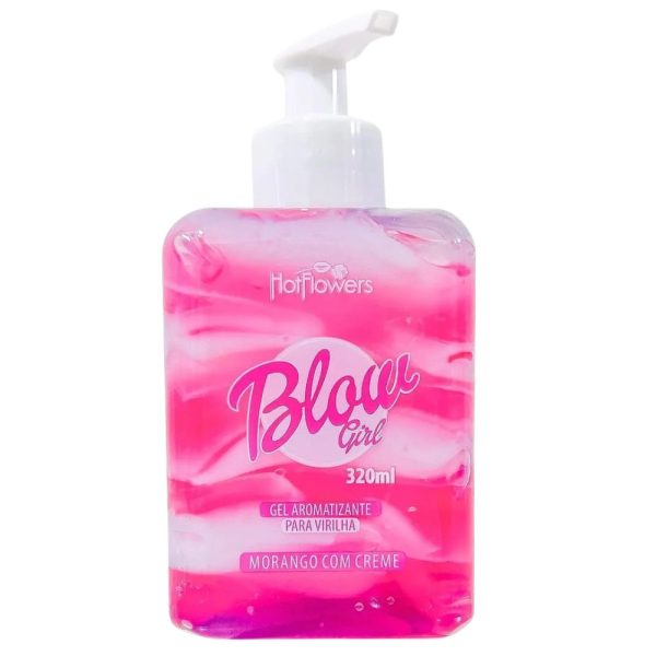 Blow girl mix de gel e creme beijável com aroma irresistível de morango - Hot flowers | 320 ml