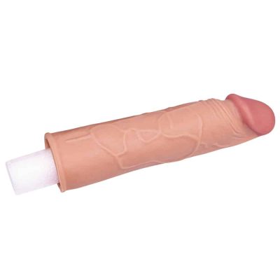 Capa Peniana Extensora 17Cm para aumento Lovetoy 9 CA020 BEGE 04
