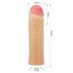 Capa Peniana flexível Chane emborracha ultra macia 18,0x3,9cm - Pretty Love - Imagem 7