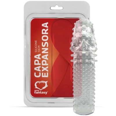Capa expansora em silicone 14 cm - Sexy Fantasy | cor: transparente